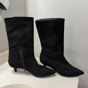 Unisa Black Suede Women's Boots